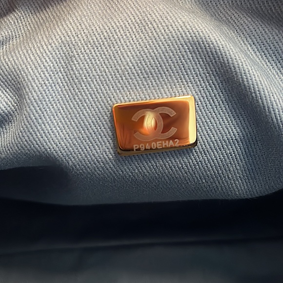 Chanel Denim Printed Destination Chenonceau Bowling Bag - Picture 13 of 15